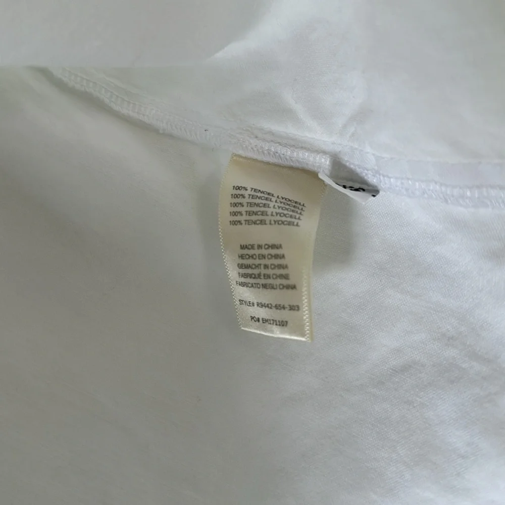 Cloth and Stone White Button Top XS - Picture 5 of 6